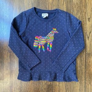 Girl’s Hatley Unicorn Sequin sweater size 5